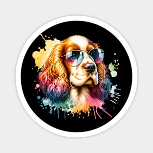 Watercolor Clumber Spaniel Magnet